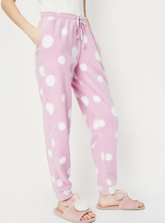 Women Printed Fleece Pyjamas