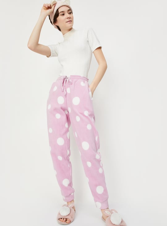 Women Printed Fleece Pyjamas