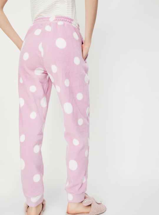 Women Printed Fleece Pyjamas