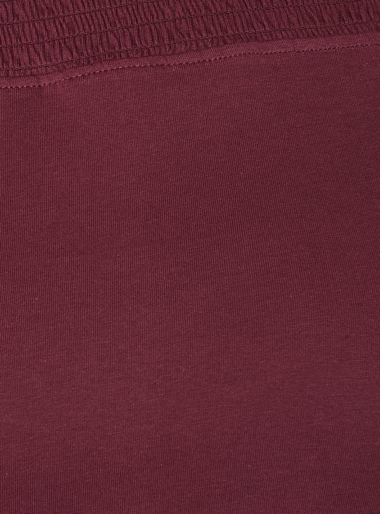 Women Smocked Yoke T-shirt