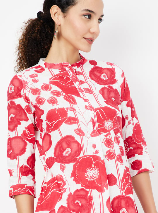 Women Floral Printed Straight Kurta Set