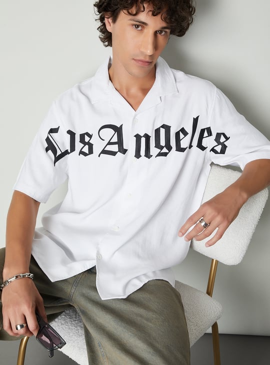 Men Relaxed Fit Printed Resort Shirt