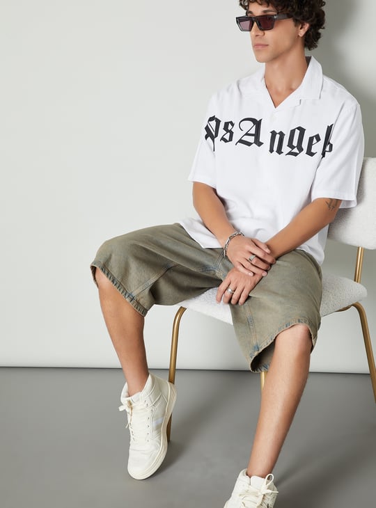 Men Relaxed Fit Printed Resort Shirt