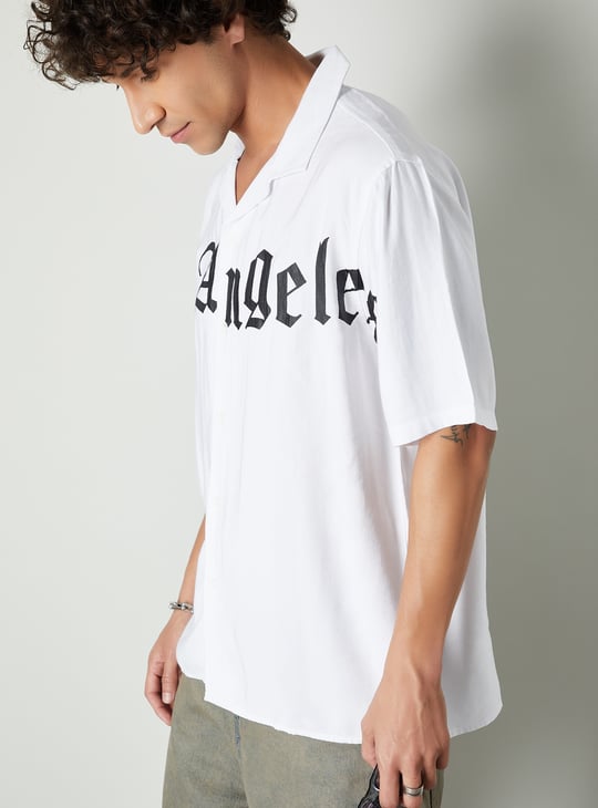Men Relaxed Fit Printed Resort Shirt