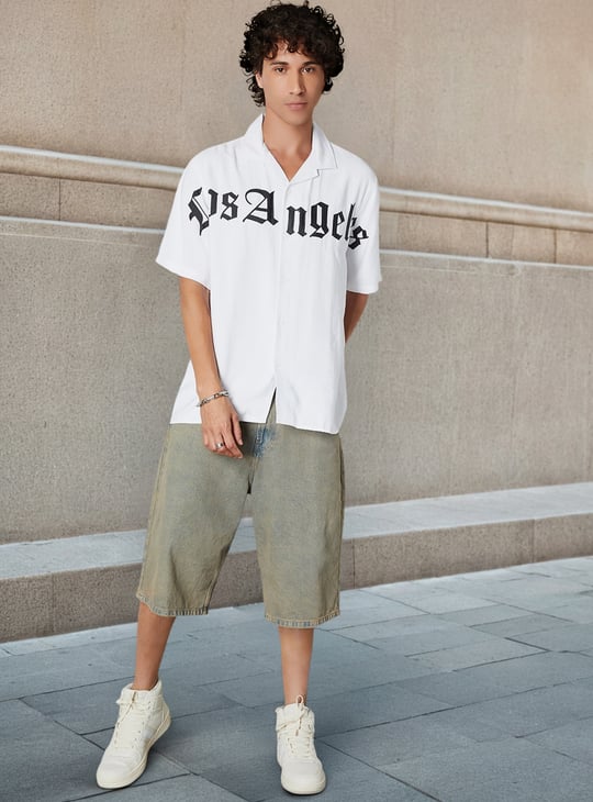 Men Relaxed Fit Printed Resort Shirt
