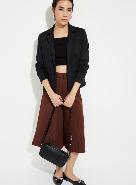 URB_N Women Solid Open Front Blazer
