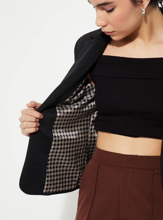 URB_N Women Solid Open Front Blazer