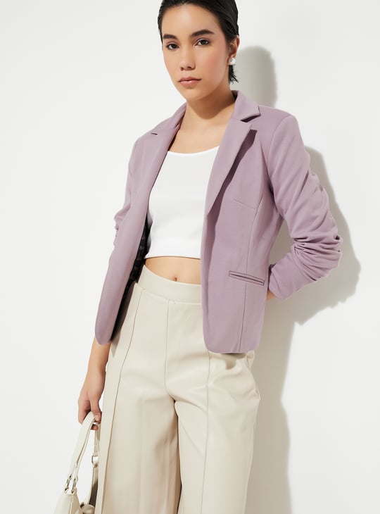 URB_N Women Solid Open Front Blazer
