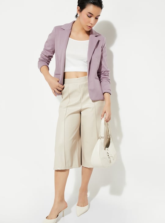 URB_N Women Solid Open Front Blazer