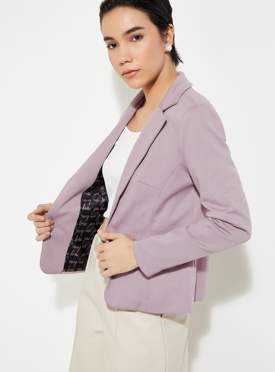 URB_N Women Solid Open Front Blazer