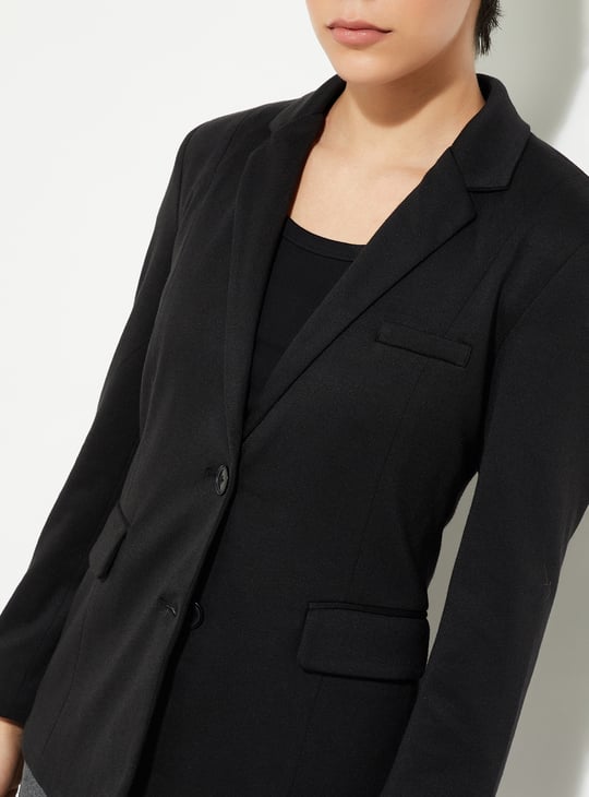 URB_N Women Solid Single-Breasted Blazer