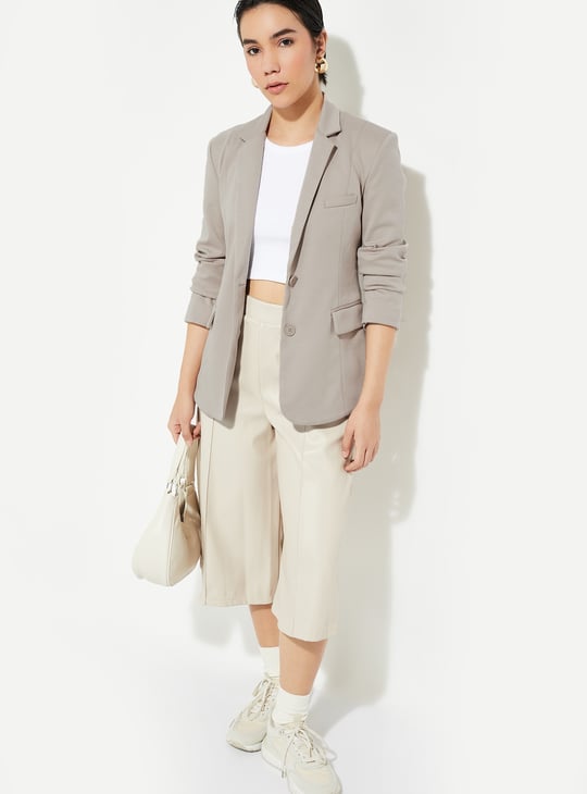 URB_N Women Solid Single-Breasted Blazer