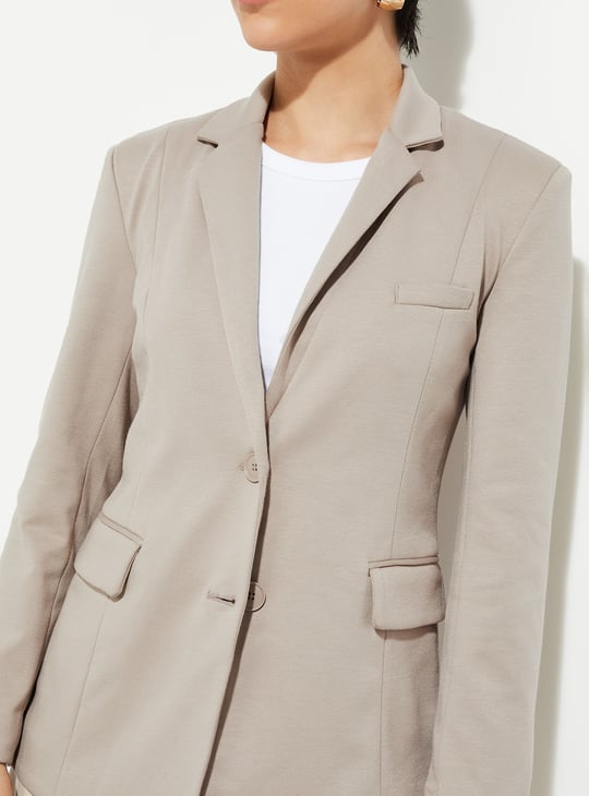 URB_N Women Solid Single-Breasted Blazer