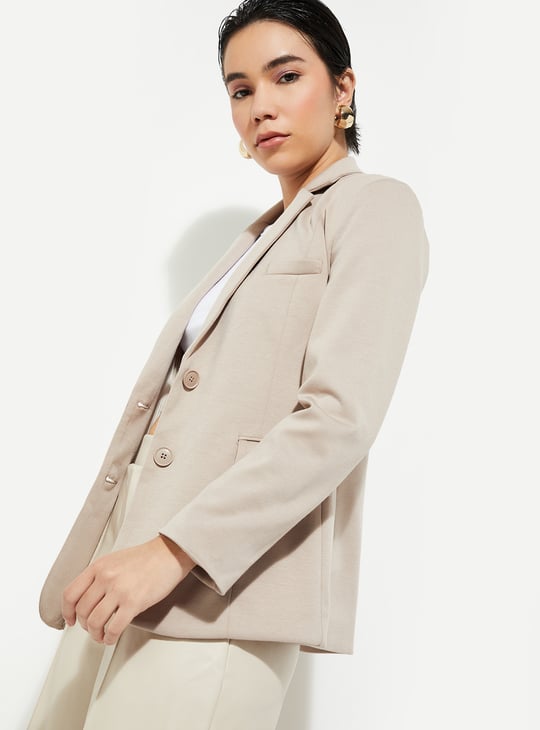URB_N Women Solid Single-Breasted Blazer