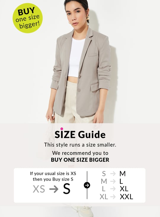 URB_N Women Solid Single-Breasted Blazer