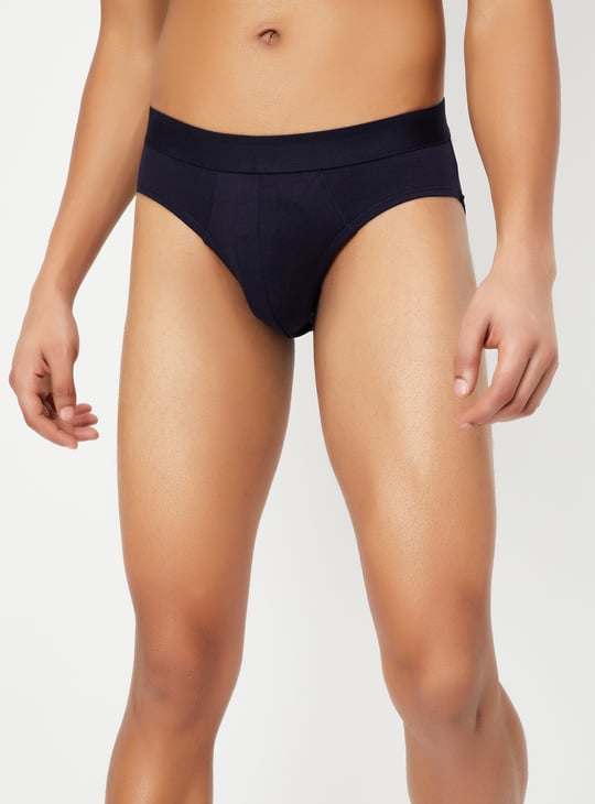 Men Solid Briefs - Pack of 2