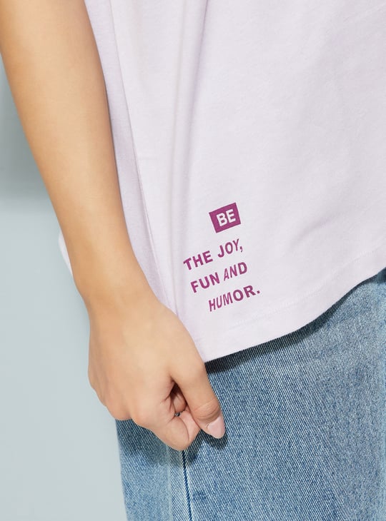 URB_N Women Graphic Print Oversized T-shirt