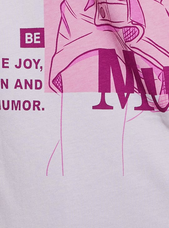 URB_N Women Graphic Print Oversized T-shirt