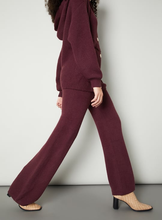 Women Knit Wide Leg Trousers