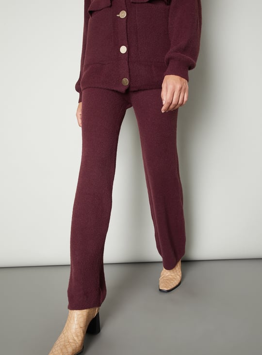 Women Knit Wide Leg Trousers