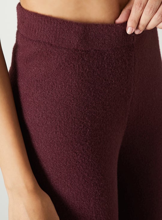 Women Knit Wide Leg Trousers