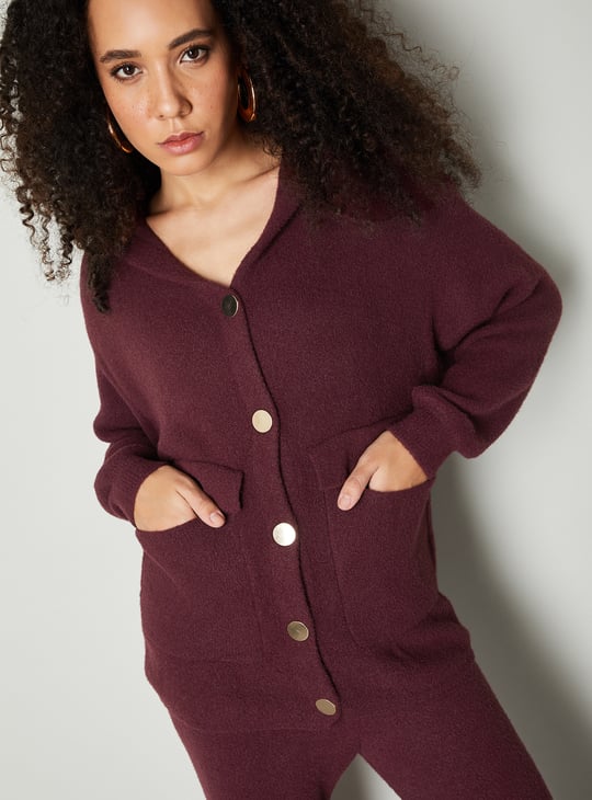 Asda Store Asda Burgundy Cardigan 'George' At Asda Burgundy Crochet UK