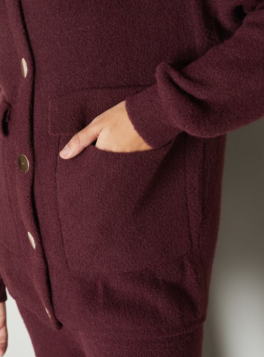 Women Knit Button Down Cardigan