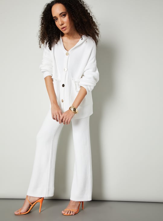 Women Knit Button Down Cardigan