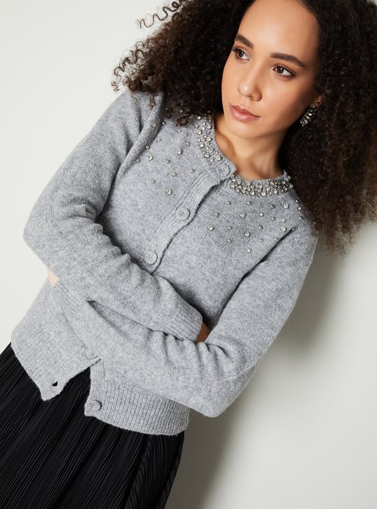 Women Embellished Cardigan