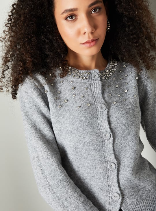 Women Embellished Cardigan