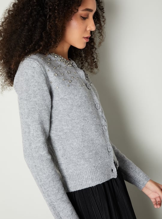 Women Embellished Cardigan