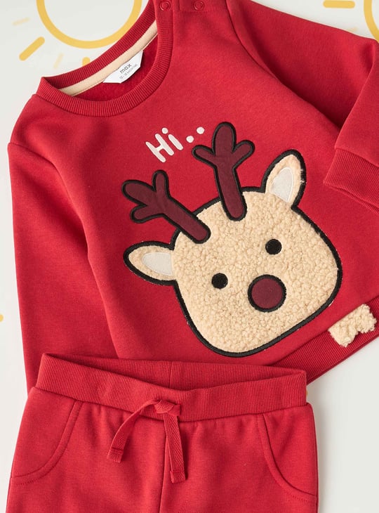 Boys Deer Applique Sleepwear Set