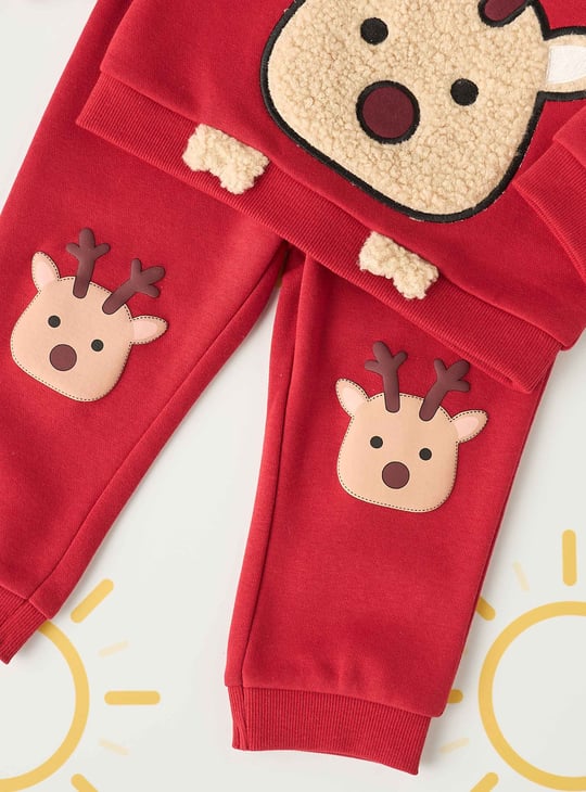 Boys Deer Applique Sleepwear Set