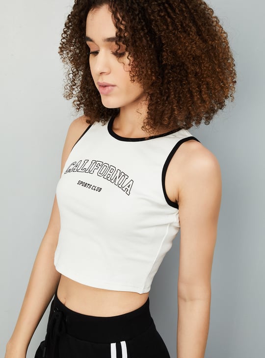 Women Printed Athleisure Tank Top