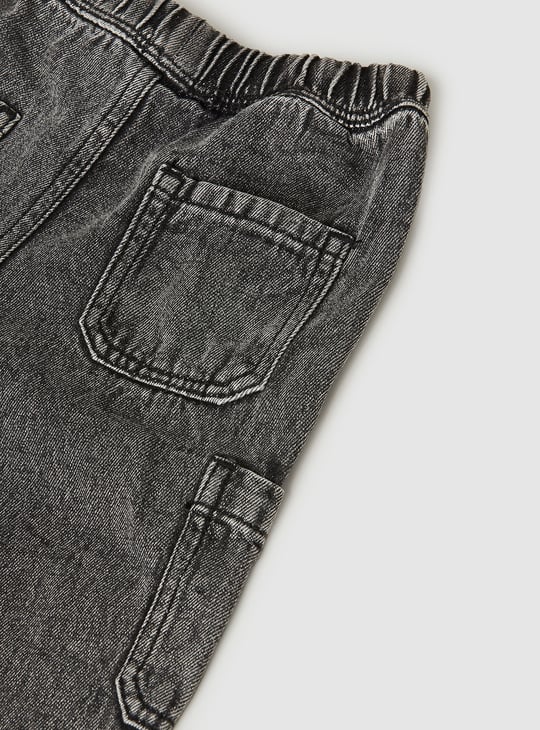 Boys Washed Cargo Jeans