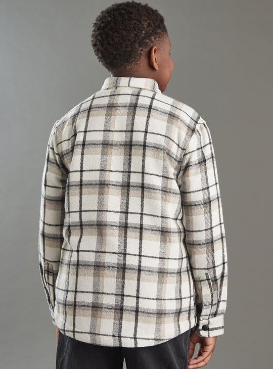 Boys Checked Shacket
