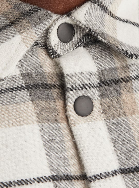 Boys Checked Shacket