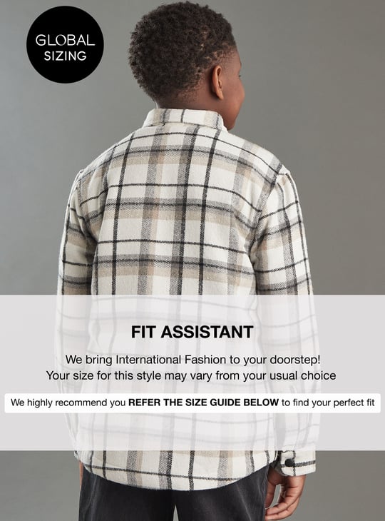 Boys Checked Shacket