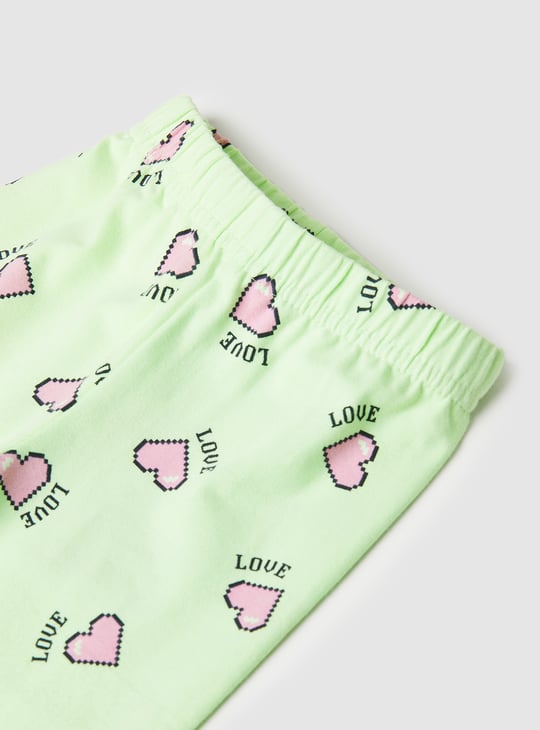 Girls Printed Leggings