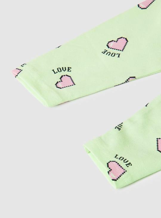 Girls Printed Leggings