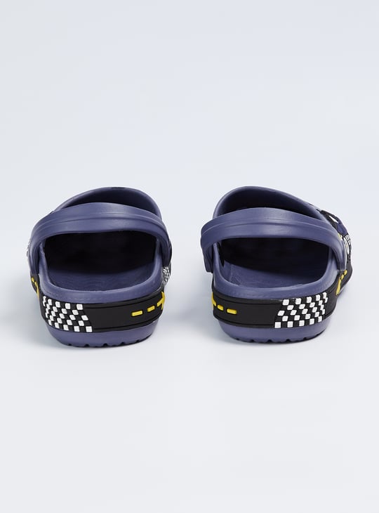 Boys Clogs with Decorative Foxing