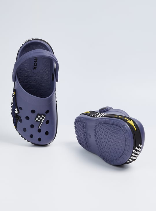 Boys Clogs with Decorative Foxing