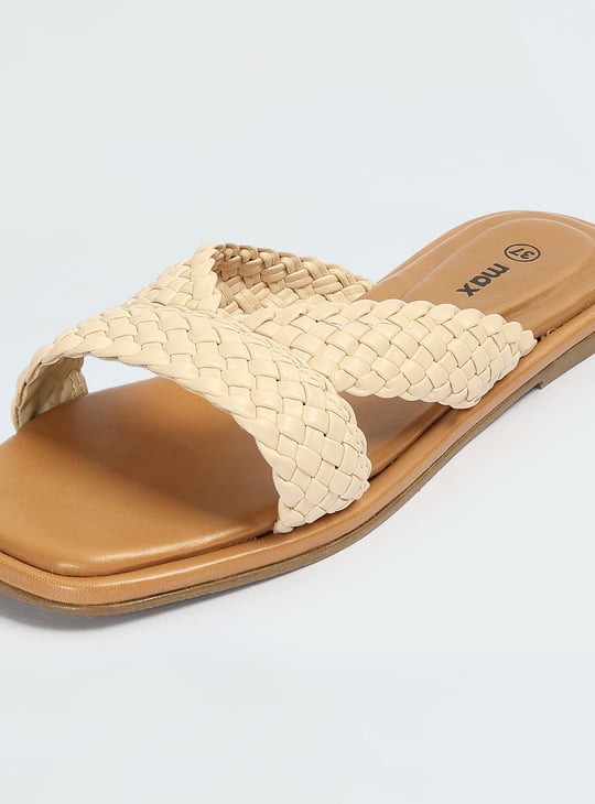 Women Braided Strap Flats