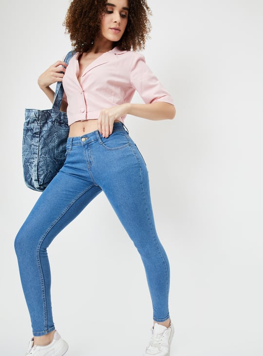 Women Washed Skinny Fit Jeans