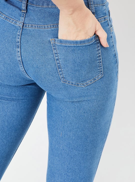 Women Washed Skinny Fit Jeans