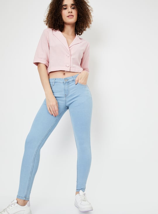 Women Washed Skinny Fit Jeans