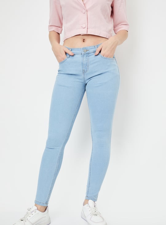 Women Washed Skinny Fit Jeans