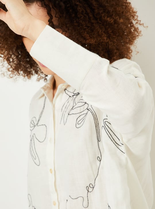 Kalki x Max Women Embroidered Shirt