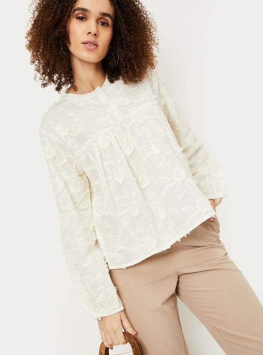 andmary Casey knit tops ivory AM1537