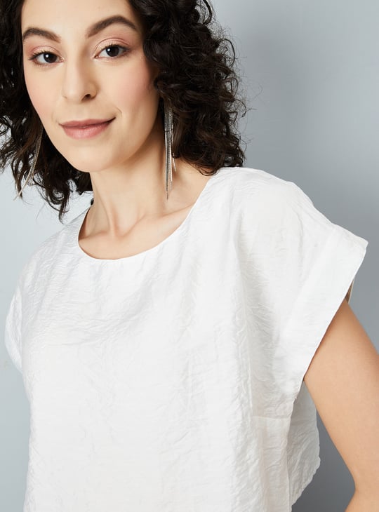 Women Solid Crop Top